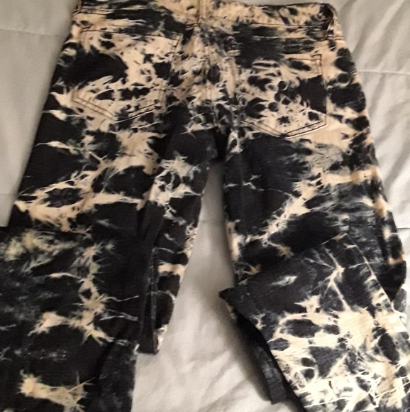 Tye dye blue Waxs Jeans Sz 11 skinny - Picture 5 of 8